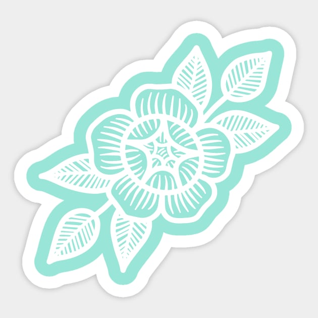 Traditional Rose White Sticker by jordihales